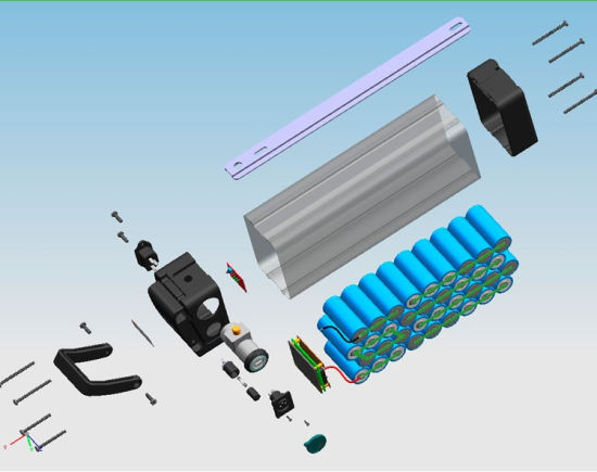 Li-Po Battery 48V12ah BMS and Charger for E-Bike