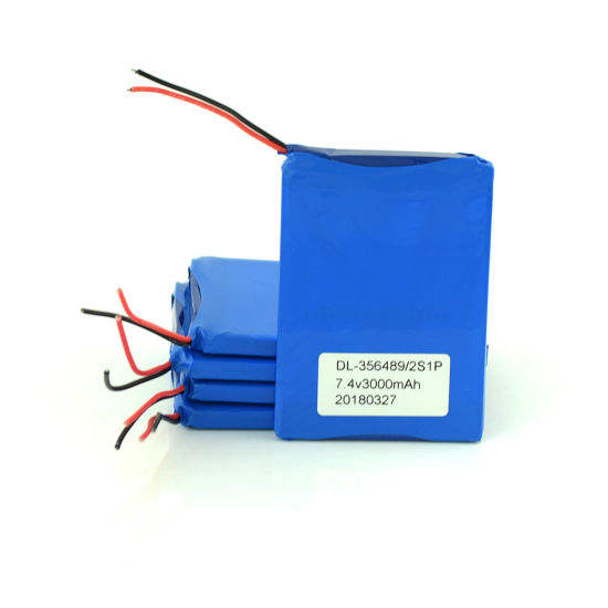 Rechargeable Lithium Polymer 7.4V 3000mAh Battery for Digital Products