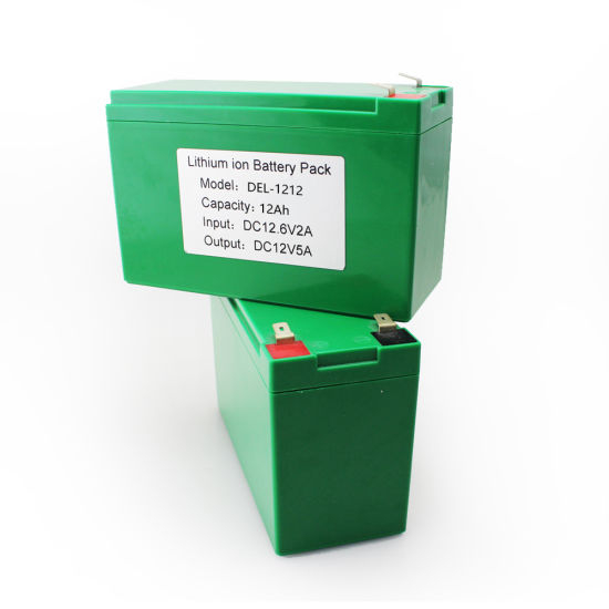 Rechargeable 12V 12ah Lithium Ion Battery Pack