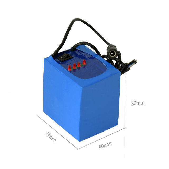 Rechargeable 12V 6000mAh 18650 Lithium Battery Pack for LED Light