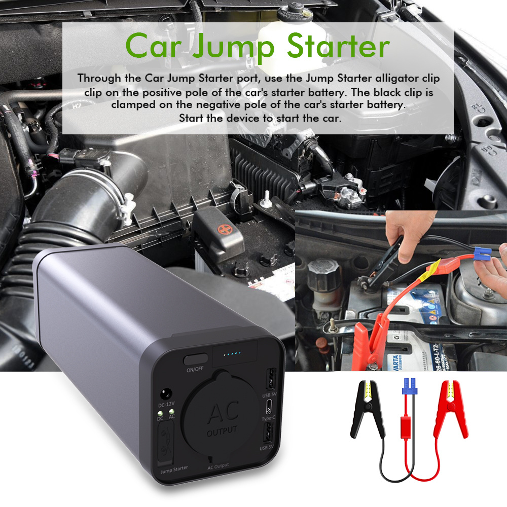 High Quality Car Jump Starter Portable Power Bank 40800mAh Emergency Charger