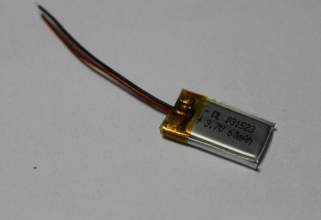 3mm Thickness 3.7V Li-Polymer Battery Cell for Bluetooth