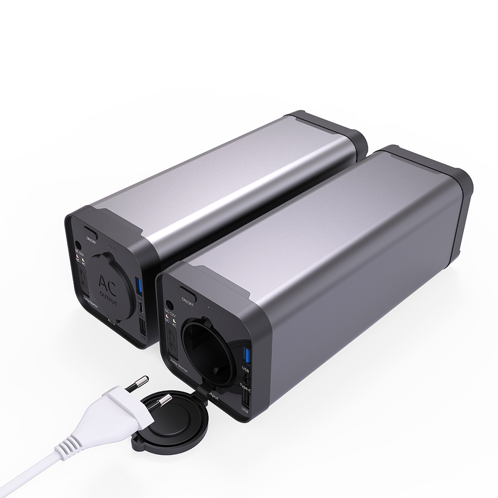 Europe Plug Fast Charger 150W Portable Solar 12V DC Power Bank 40000mAh 2200V Outlet for Outdoors